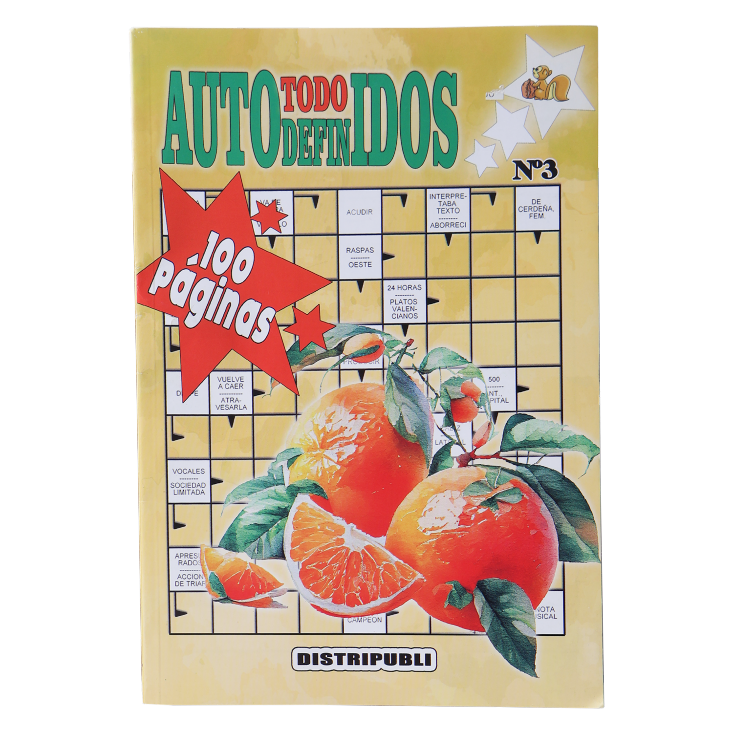 Libro Pasatiempos Sopas Cruzadas Autodefinidos MILLA 32 Páginas
