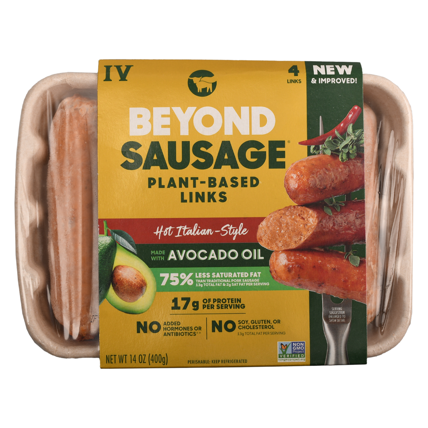 Salchichas Vegetarianas Hot Italian BEYOND 400 G