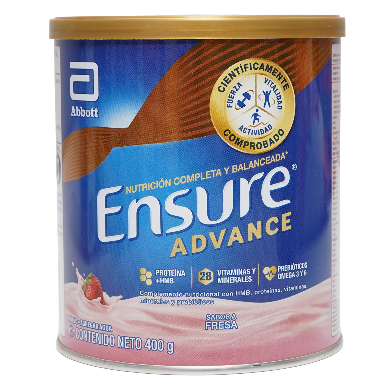 Suplemento Nutricional Advance Fresa ENSURE 400 G