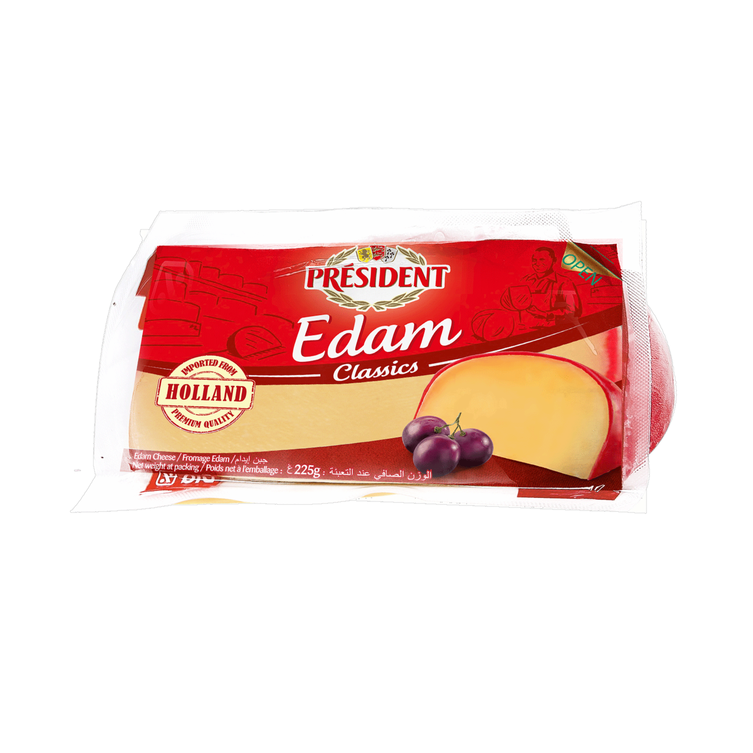 Queso Edam Cuña PRÉSIDENT 225 G