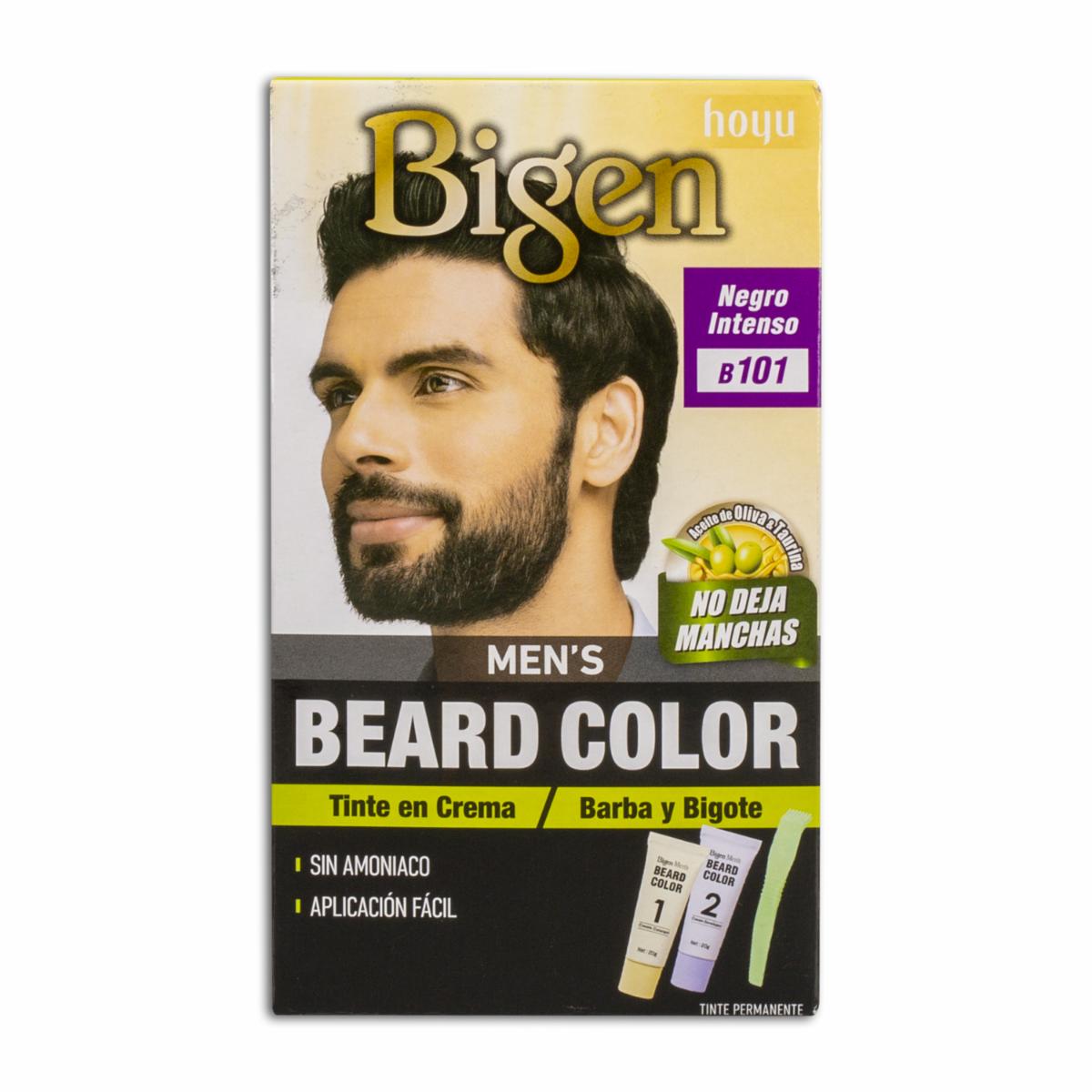 Tinte Para Barba Y Bigote Sin Amoníaco N° B.101 Negro Intenso BIGEN MEN’S 1 Kit