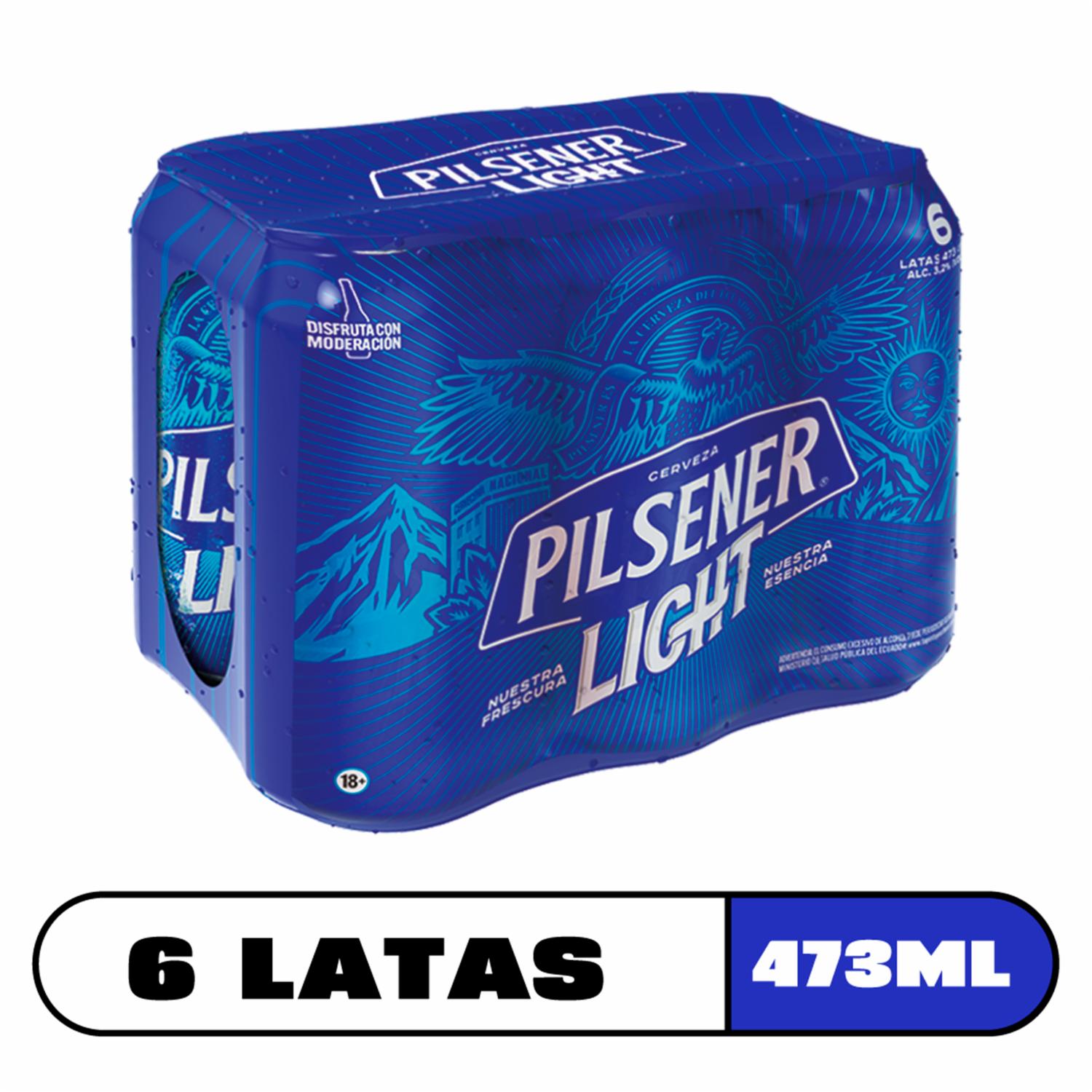 Cerveza Light PILSENER 6 X 473 Ml