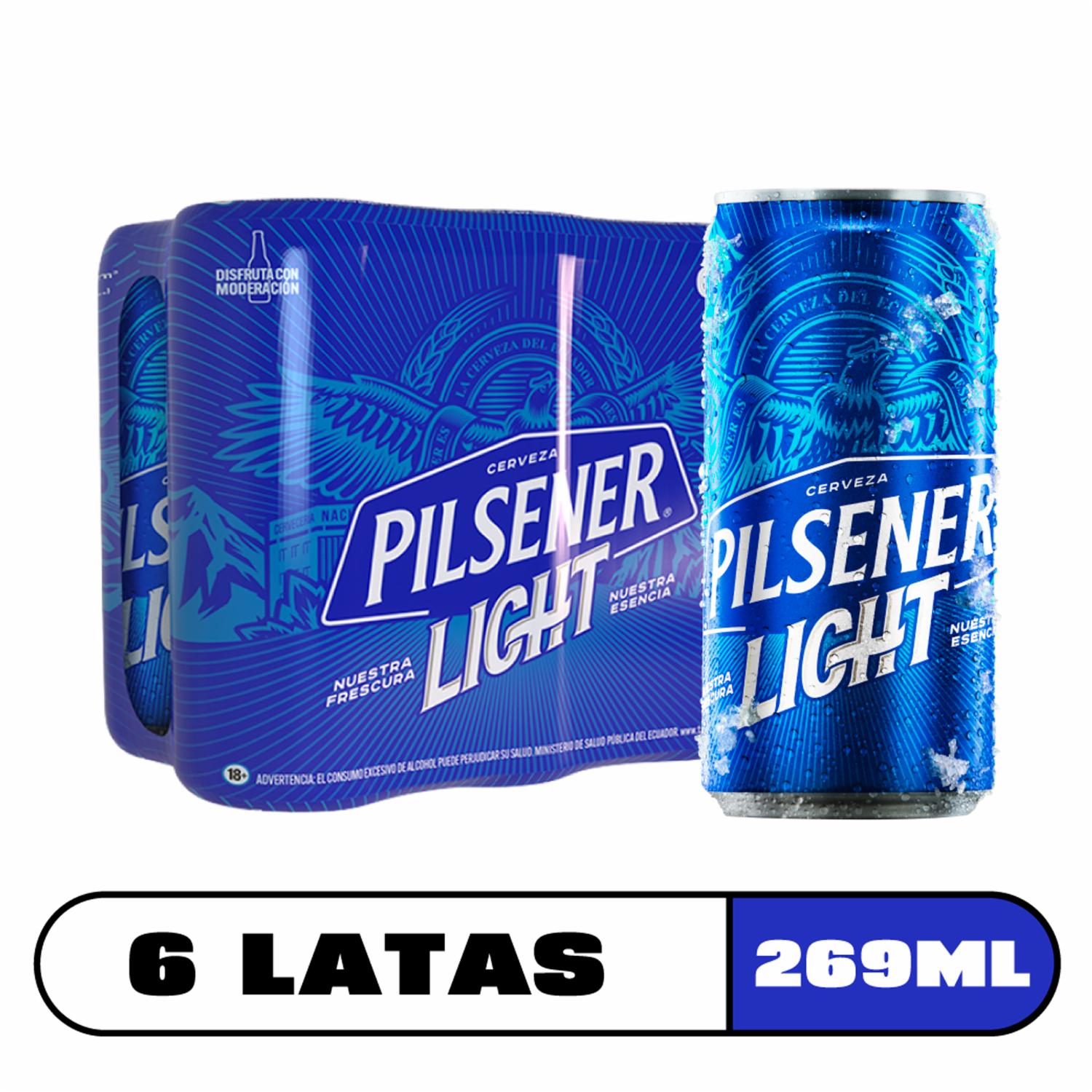 Cerveza Light En Lata Pilsener Light 6x269 Ml
