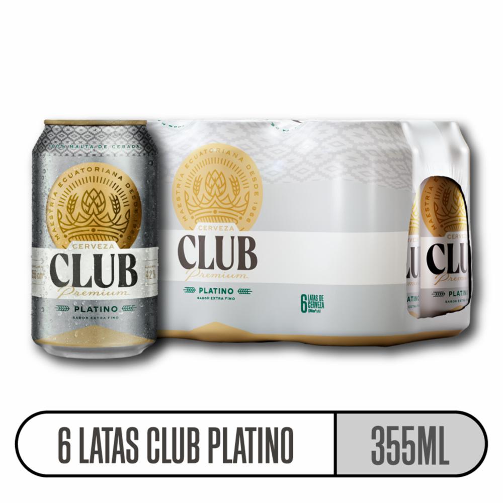 Cerveza Platino Club 6 X 355 Ml