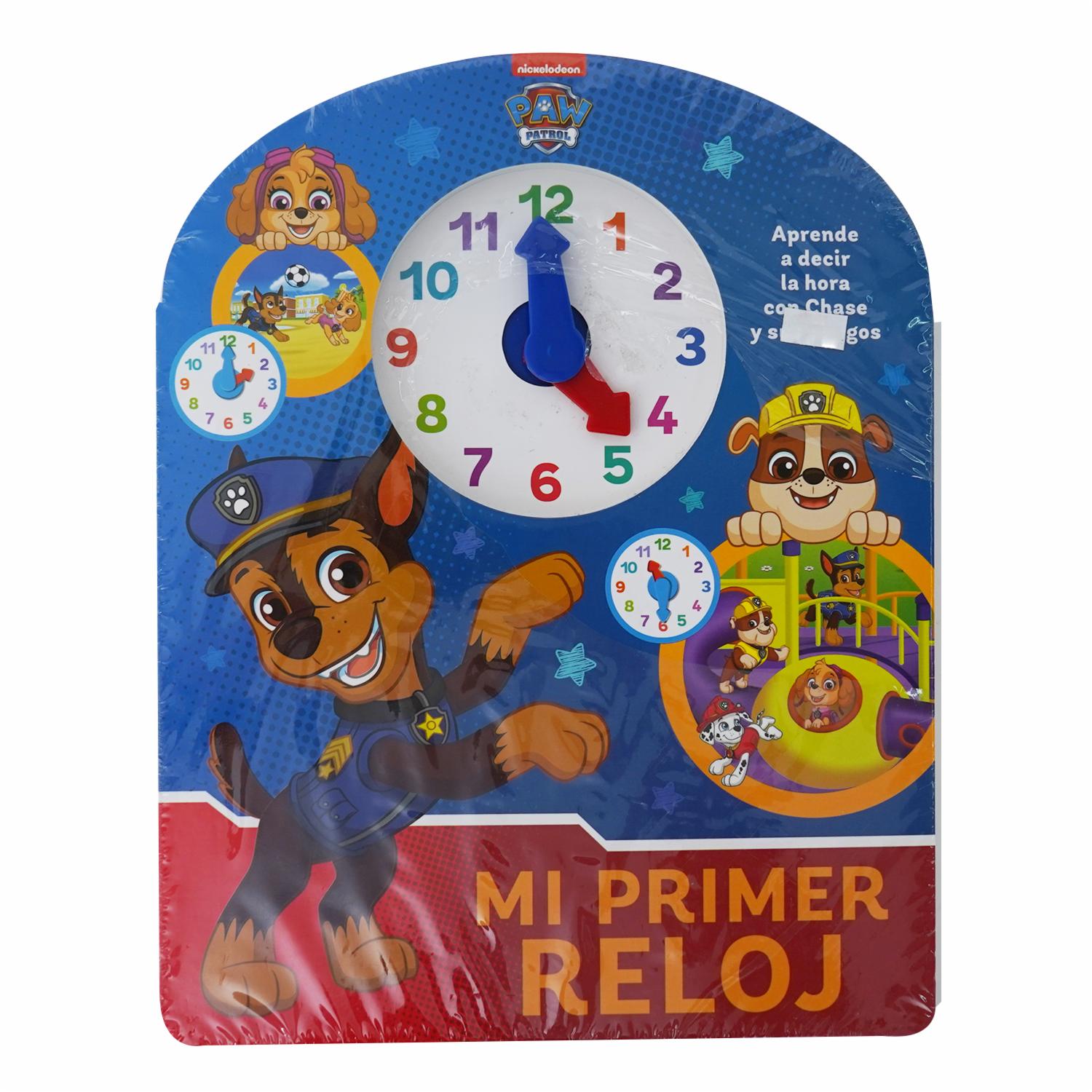 Libro Mi Primer Libro Reloj Paw Patrol NOVEDAD 15 Páginas