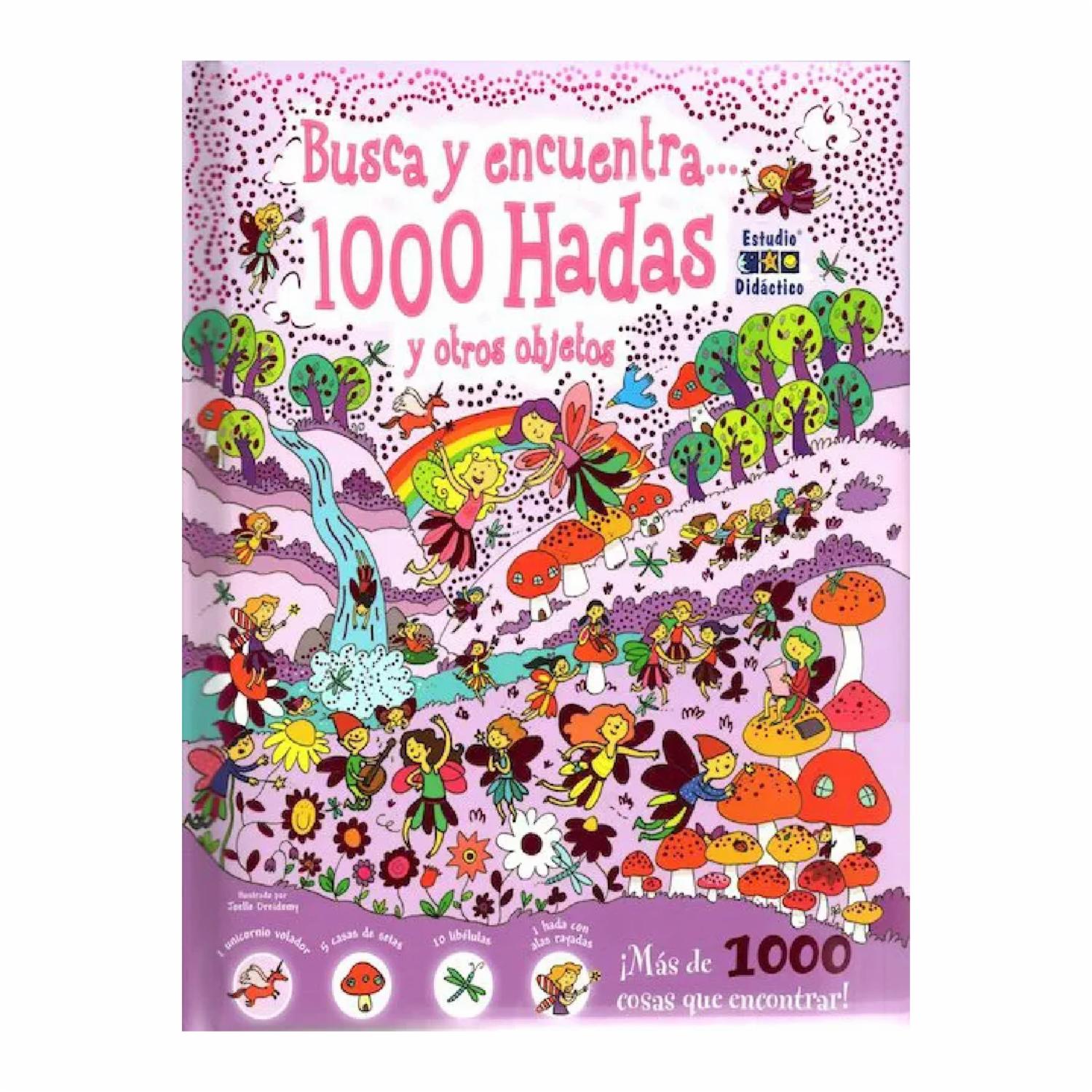 Libro Busca Y Encuentra 1000 Hadas EDIMAT 24 Páginas