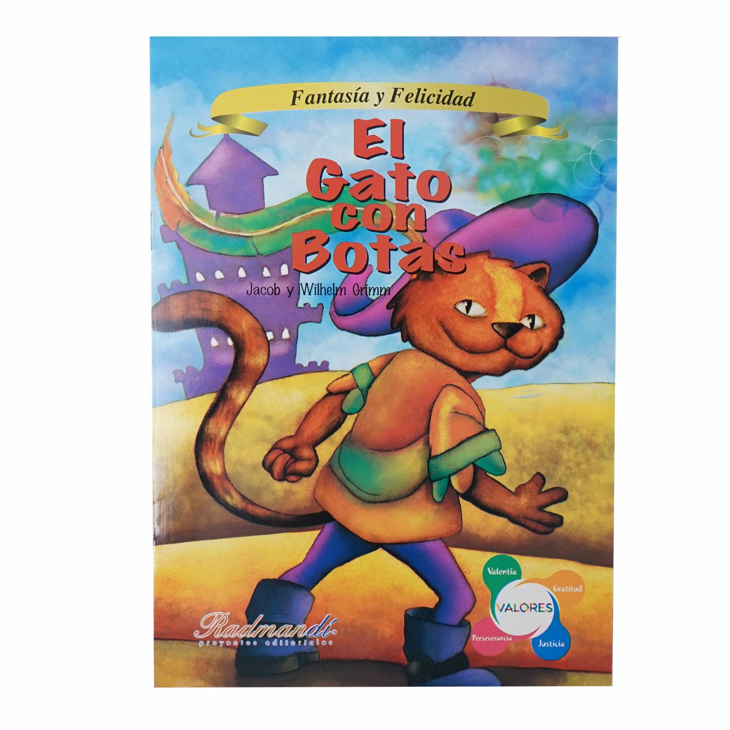 Libros El Gato Con Botas A5 RADMANDÍ 11 Páginas
