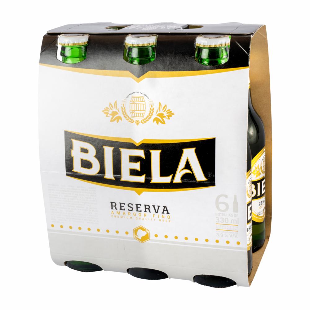Cerveza Reserva Especial Etiqueta Blanca Biela 6 X 330 Ml