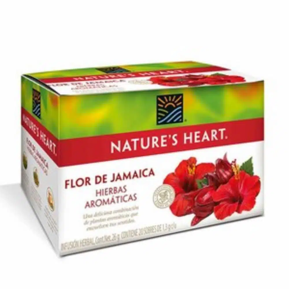 Infusión Flor De Jamaica Natures Heart 20 X 1.30 G