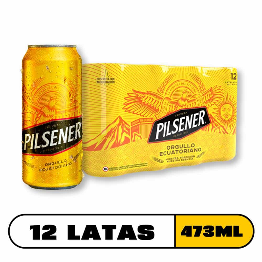 Cerveza En Lata Pilsener 12x473 Ml