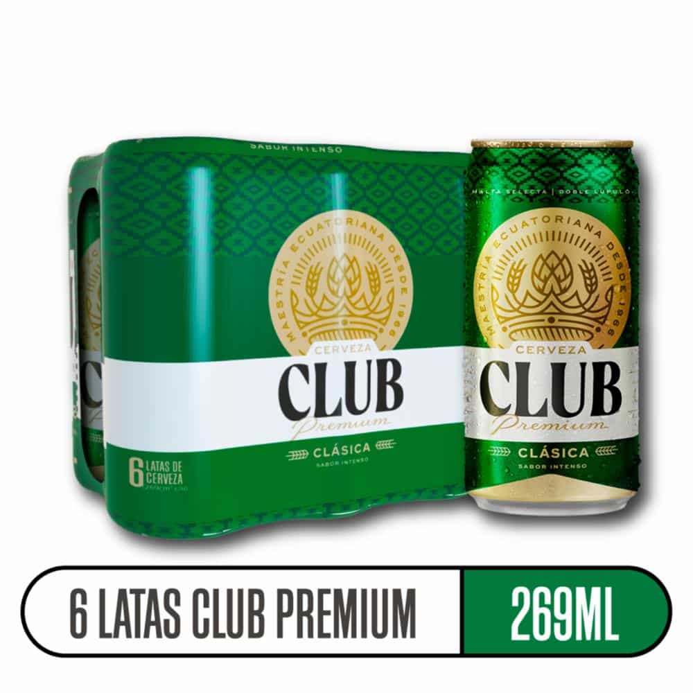 Cerveza Clasica En Lata Club 6x269 Ml