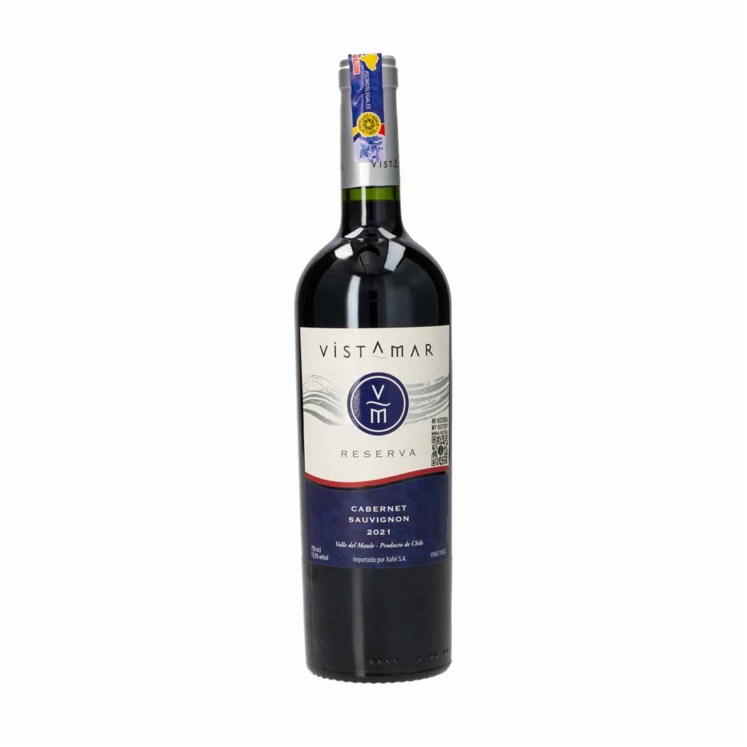 Vino Tinto Sepia Cabernet Sauvignon Chileno Vista Mar 750 Ml