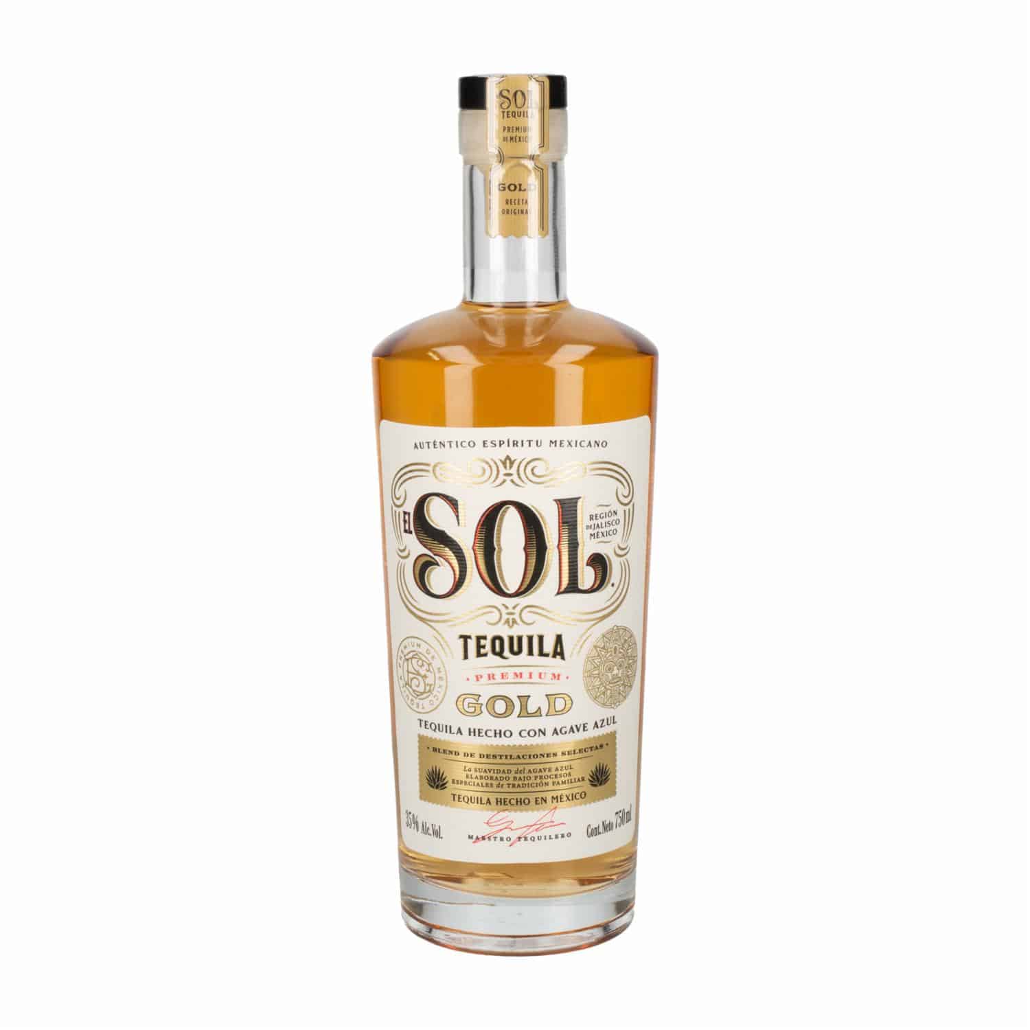 Tequila Gold El Sol 750 Ml