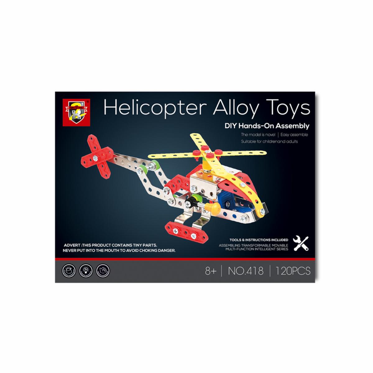 Kit Para Armar Helicóptero ASSEMBLY TOYS 120 Piezas