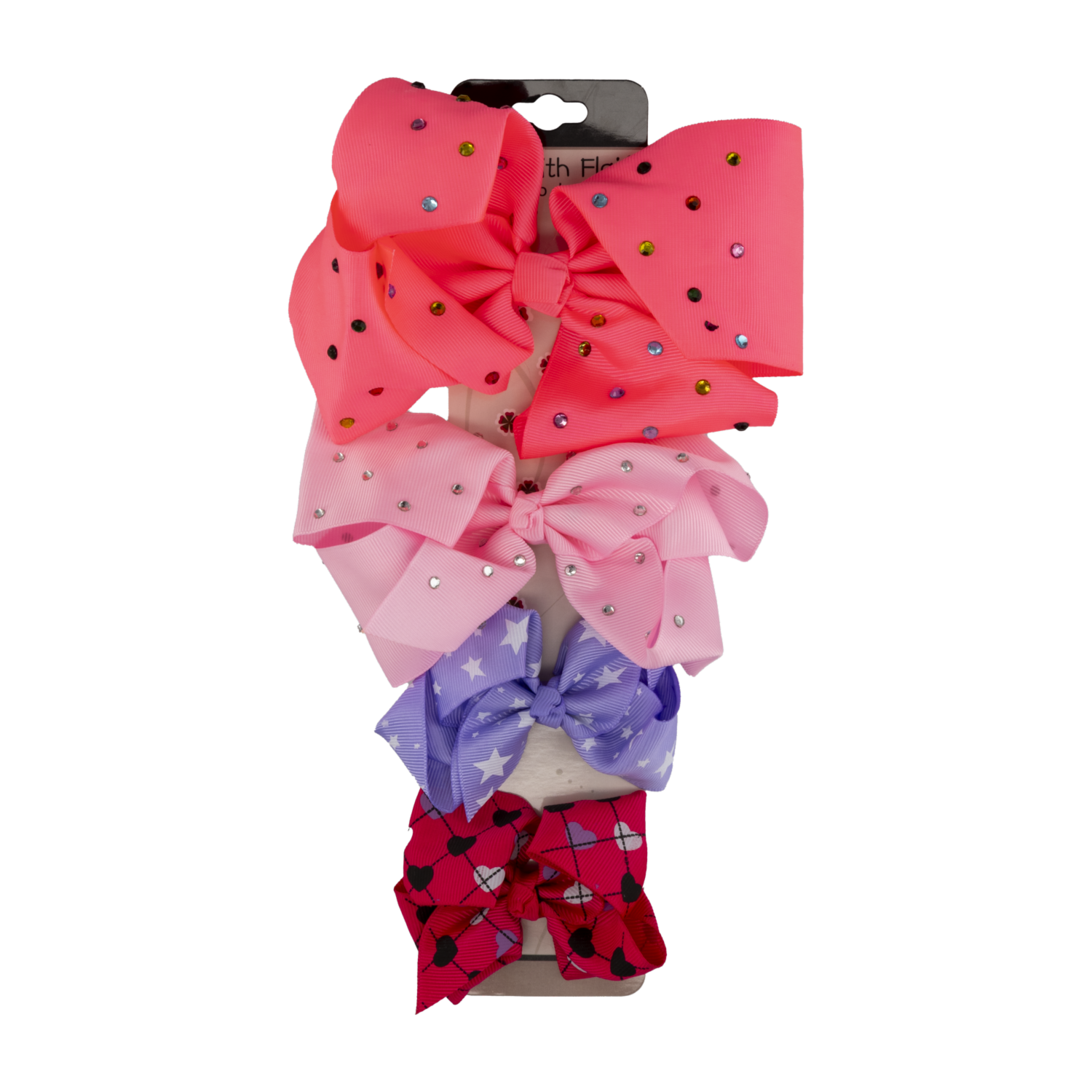 Vinchas De Cabello Tipo Lazo Multicolores HAIR WITH FLAIR X4 Uds