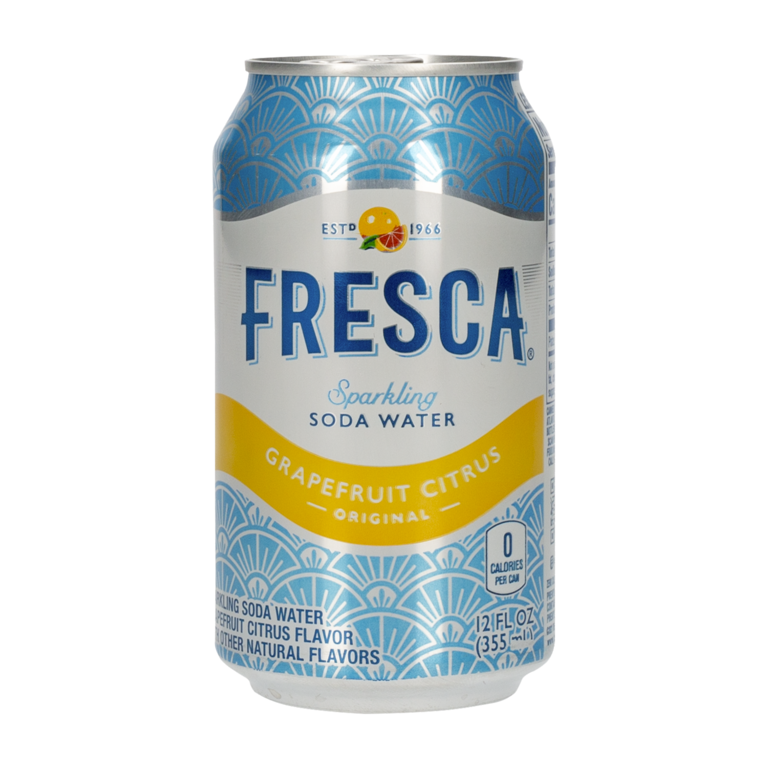 Agua Gasificada Cítrica Sabor Toronja FRESCA 355 Ml