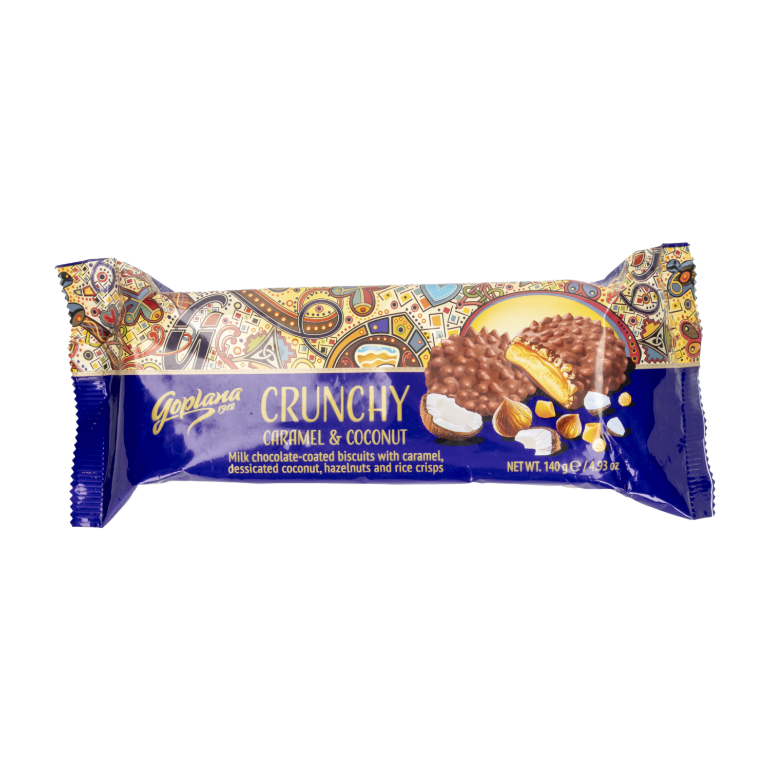 Galletas Crunchy Sabor A Caramelo Y Coco GOPLANA 140 G