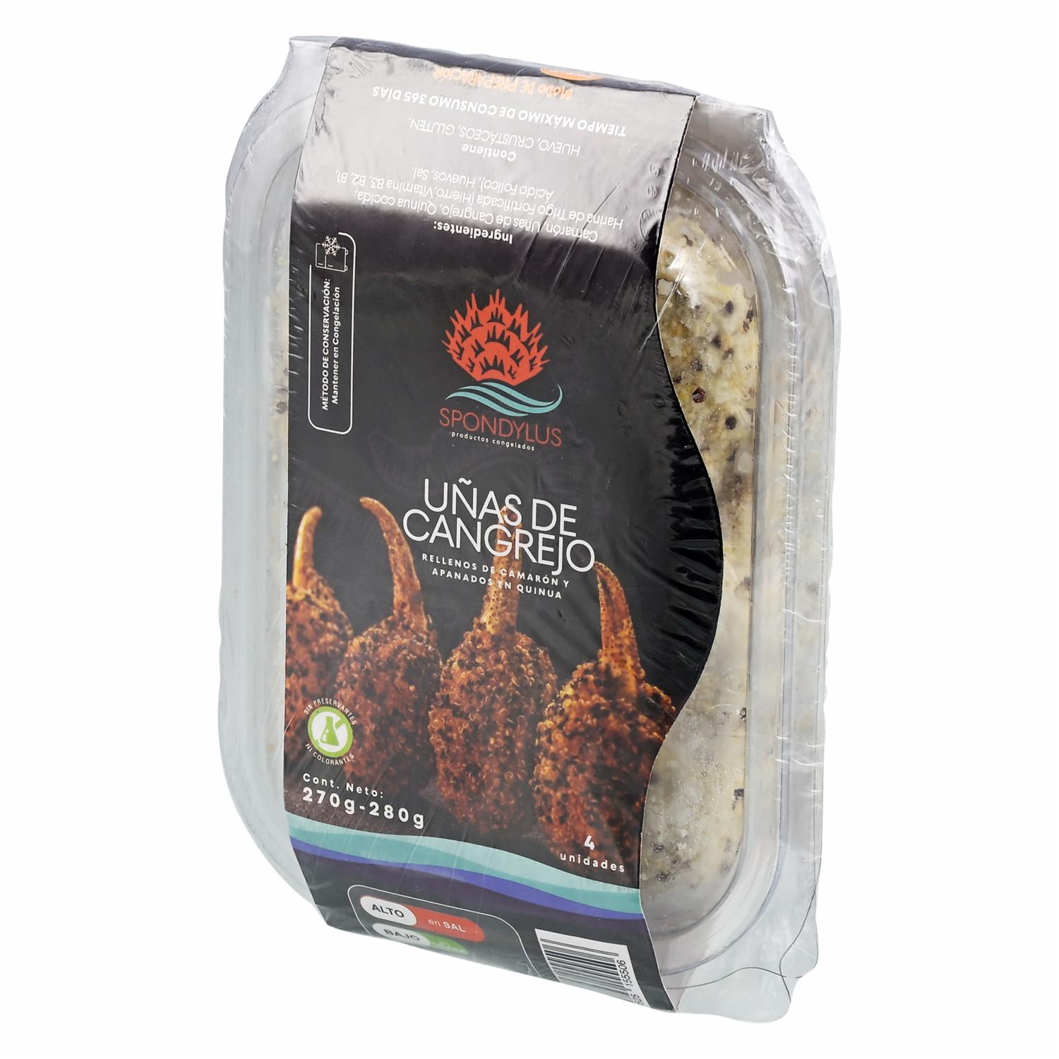 Uñas De Cangrejo Rellenos De Camarón SPONDYLUS 270 G