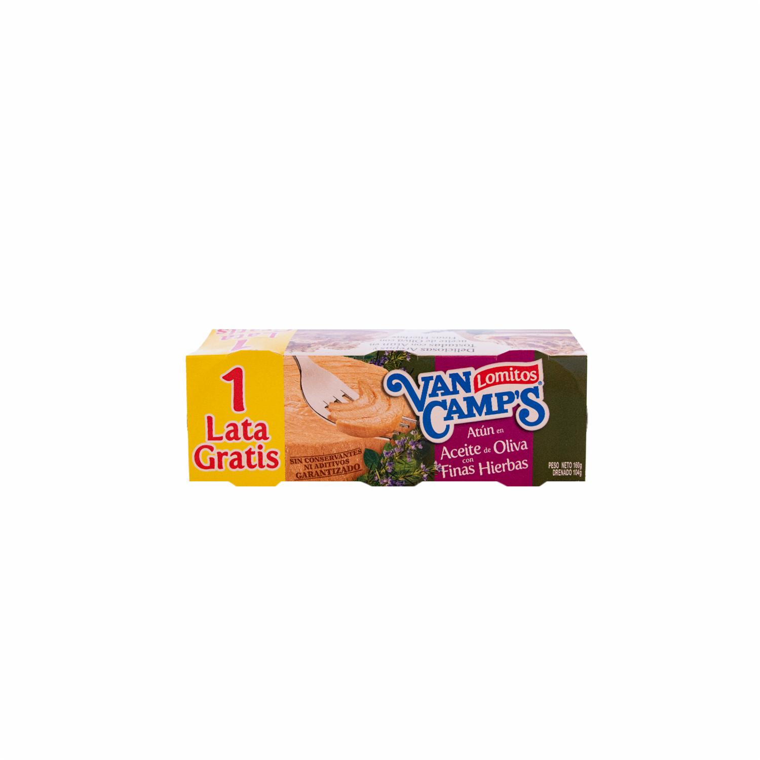 Atún Lomitos En Aceite de Oliva Finas Hierbas VAN CAMP´S 6 x 160 G