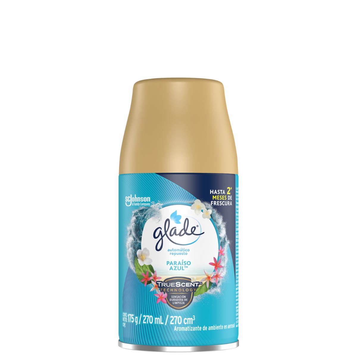 Repuesto Ambientador Automático Paraíso Azul GLADE 270 Ml