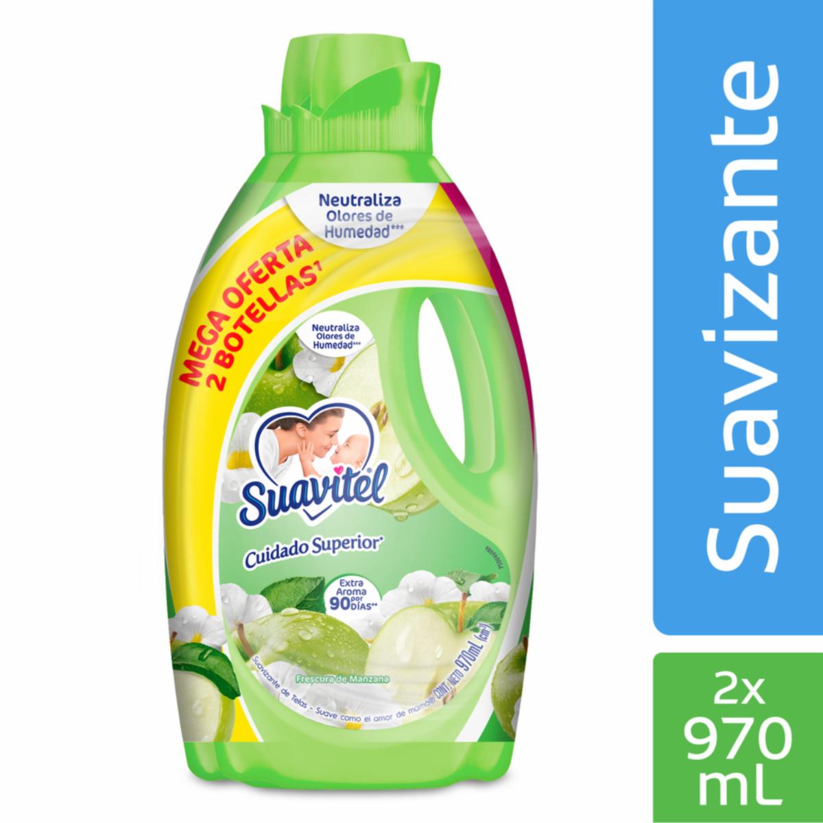Suavizante De Ropa Frescura De Manzana SUAVITEL 2 X 970 Ml