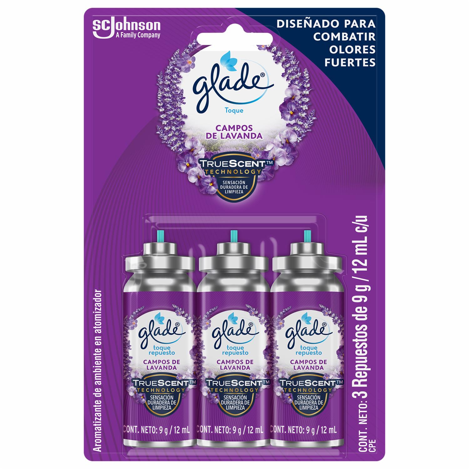 Ambientador Toque Lavanda GLADE 3 X 27 G