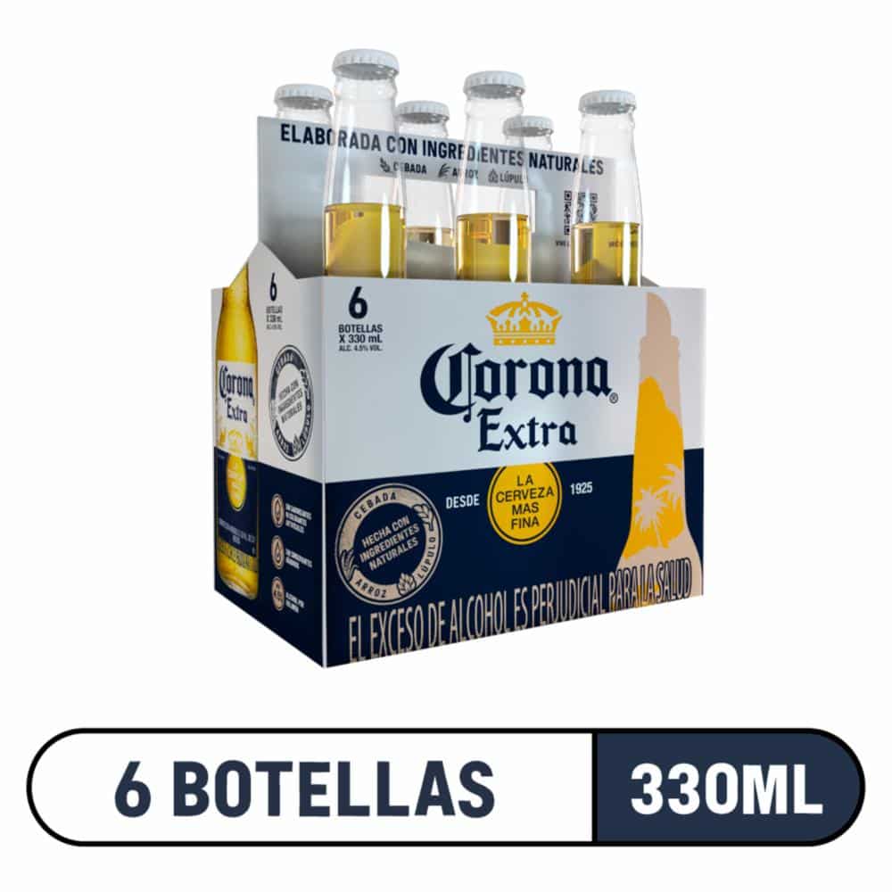 Cerveza Importada Corona 6x330 Ml