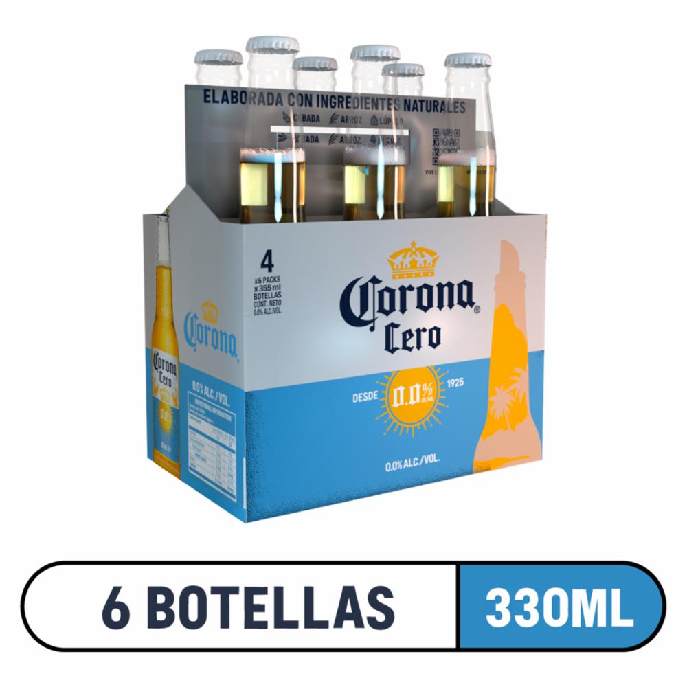 Cerveza Cero Sin Alcohol Corona 6x330 Ml