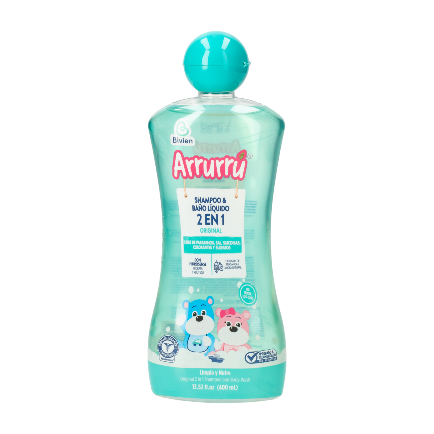 Shampoo Infantil Y Baño Liquido 2 En 1 Original ARRURRÚ 400 Ml