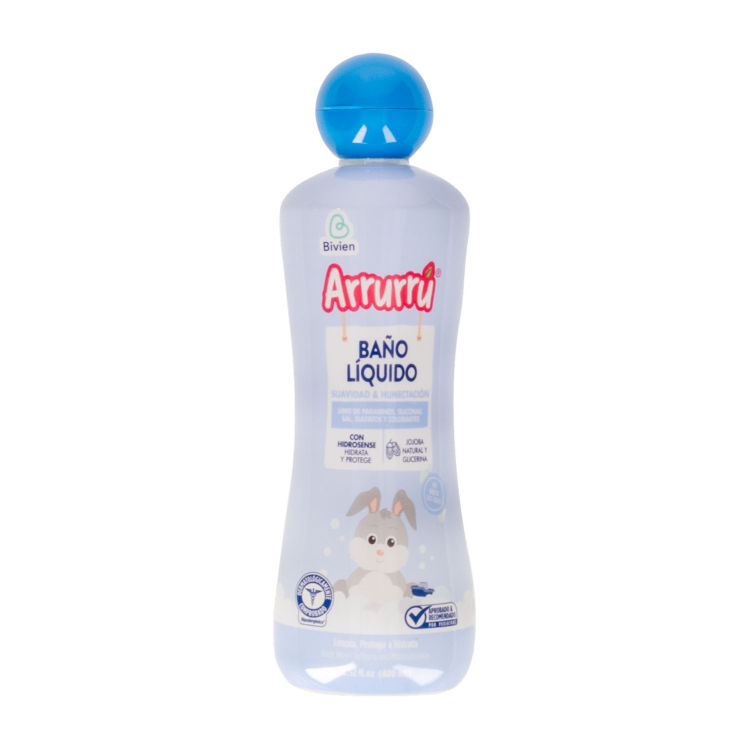 Baño Líquido Infantil Suavidad y Humectación ARRURRÚ 400 Ml