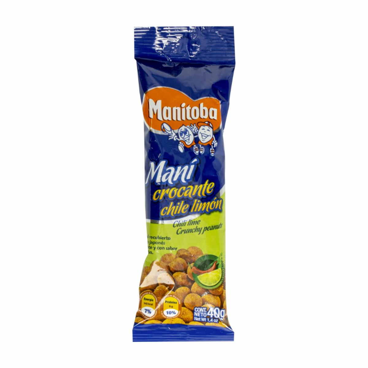 Maní Crocante Con Chile Limón MANITOBA 40 G