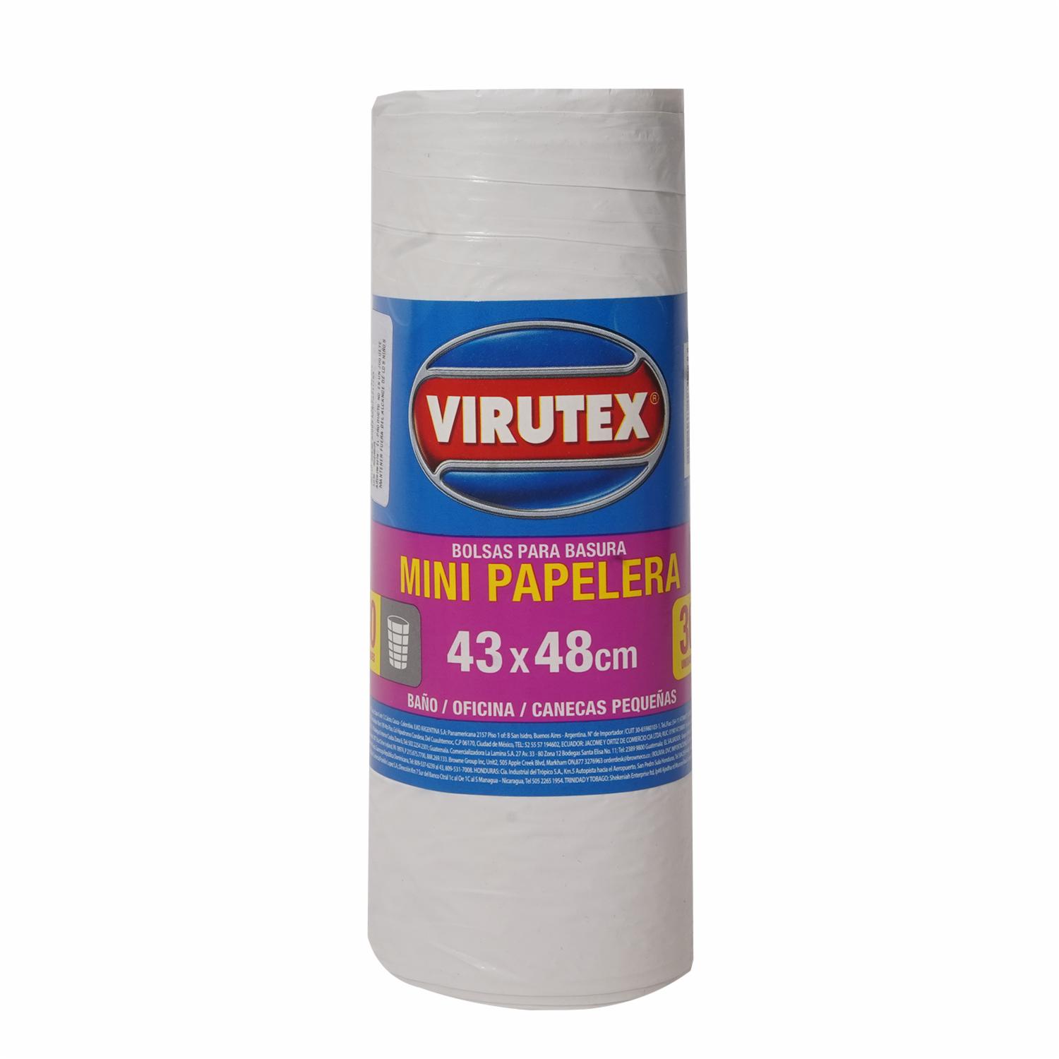 Funda De Basura Mini Papelera VIRUTEX X 30 Uds