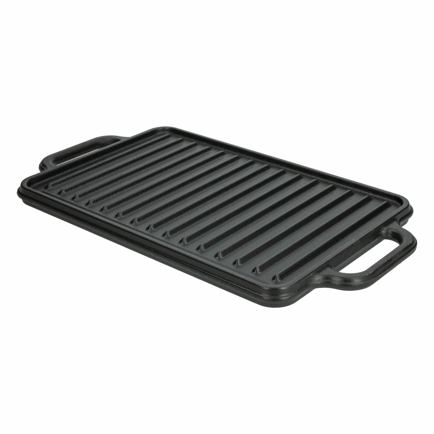 Plancha Inducción Rectangular Asa Hierro Esm Negro Mate Victoria VICTORIA 21 X 33 Cm