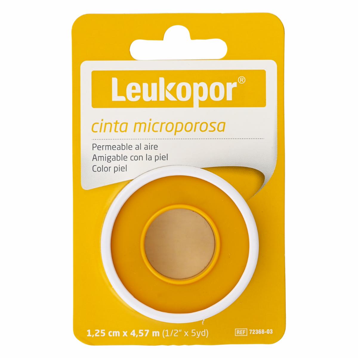 Cinta Microporosa Permeable al Aire Color Piel LEUKOPLAST 1,25 Cm X 4,57 M