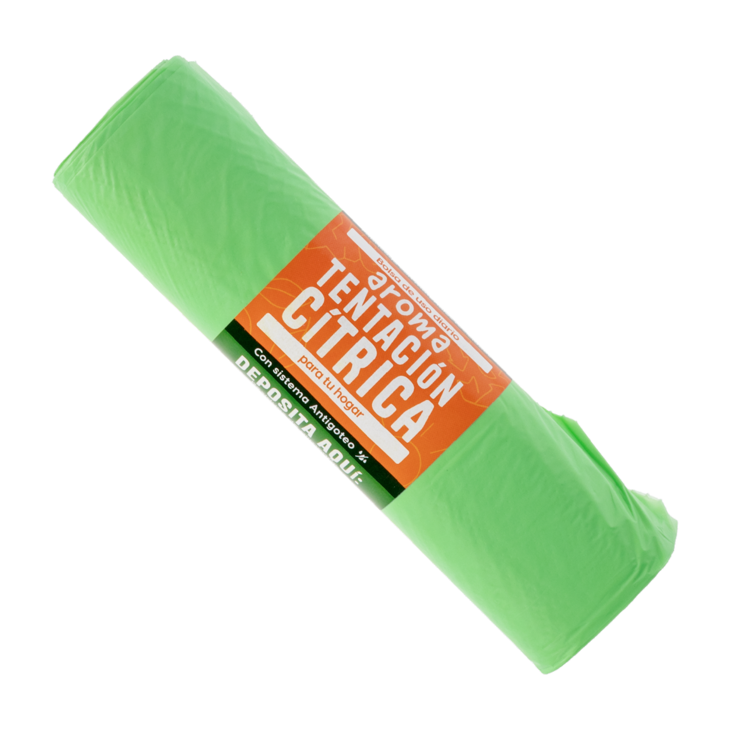 Bolsa De Basura Gigante Mega Resistente Aroma Cítrico Verde X 8 Uds EKUOX 81 X 102 Cm