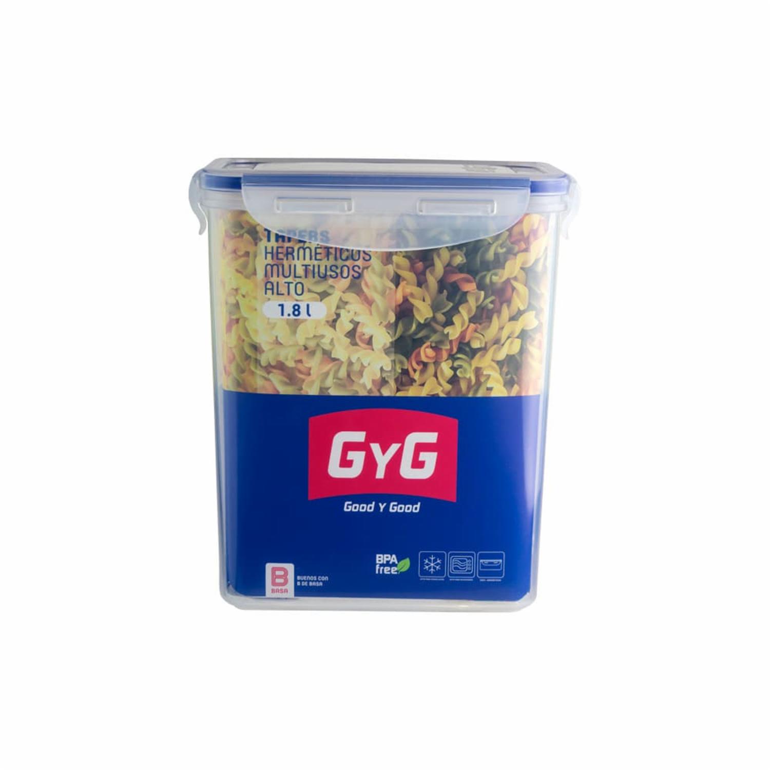 Repostero Good Y Good Rectangular Alto GYG 1,8 Litros