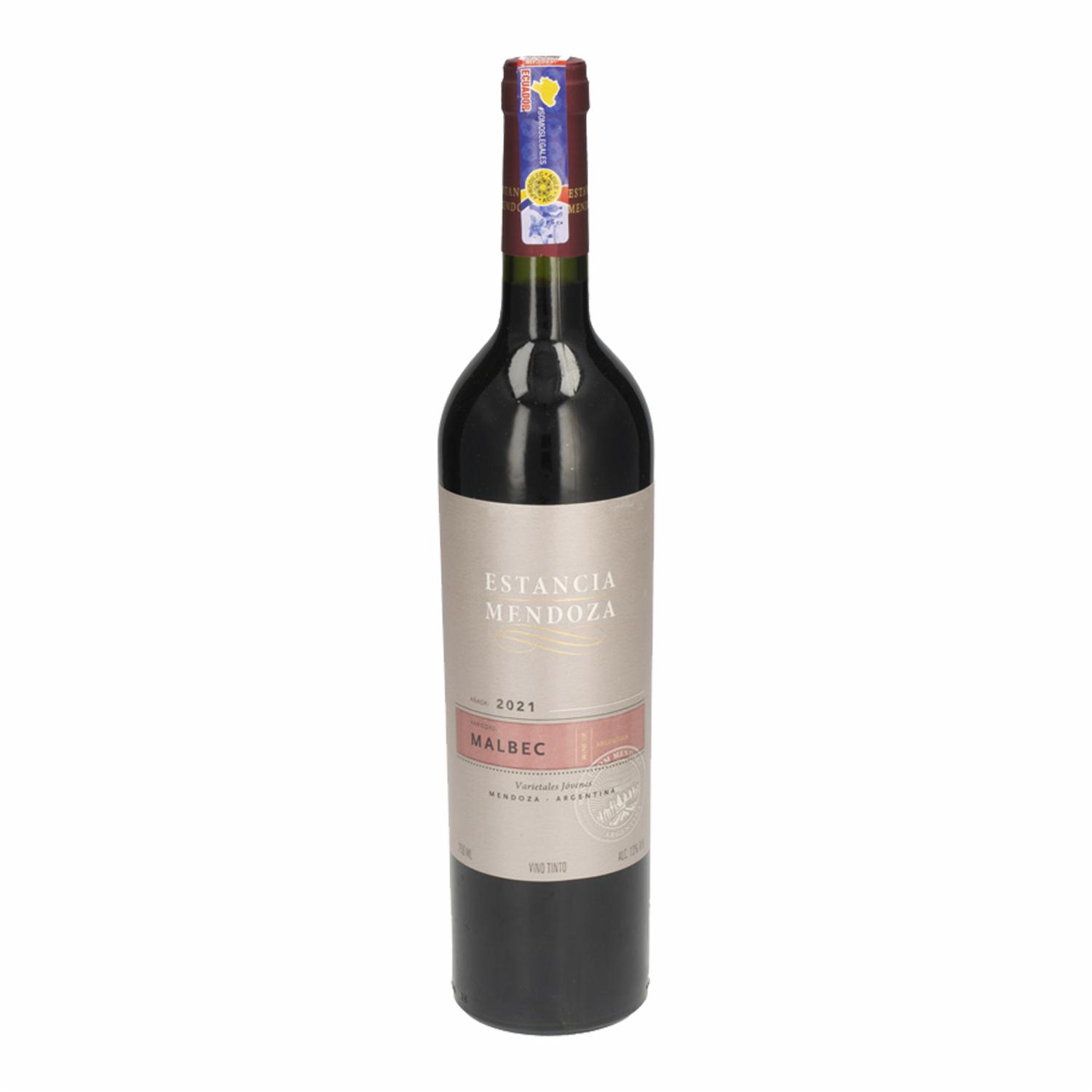 Vino Tinto Malbec Estancia Mendoza 750 Ml