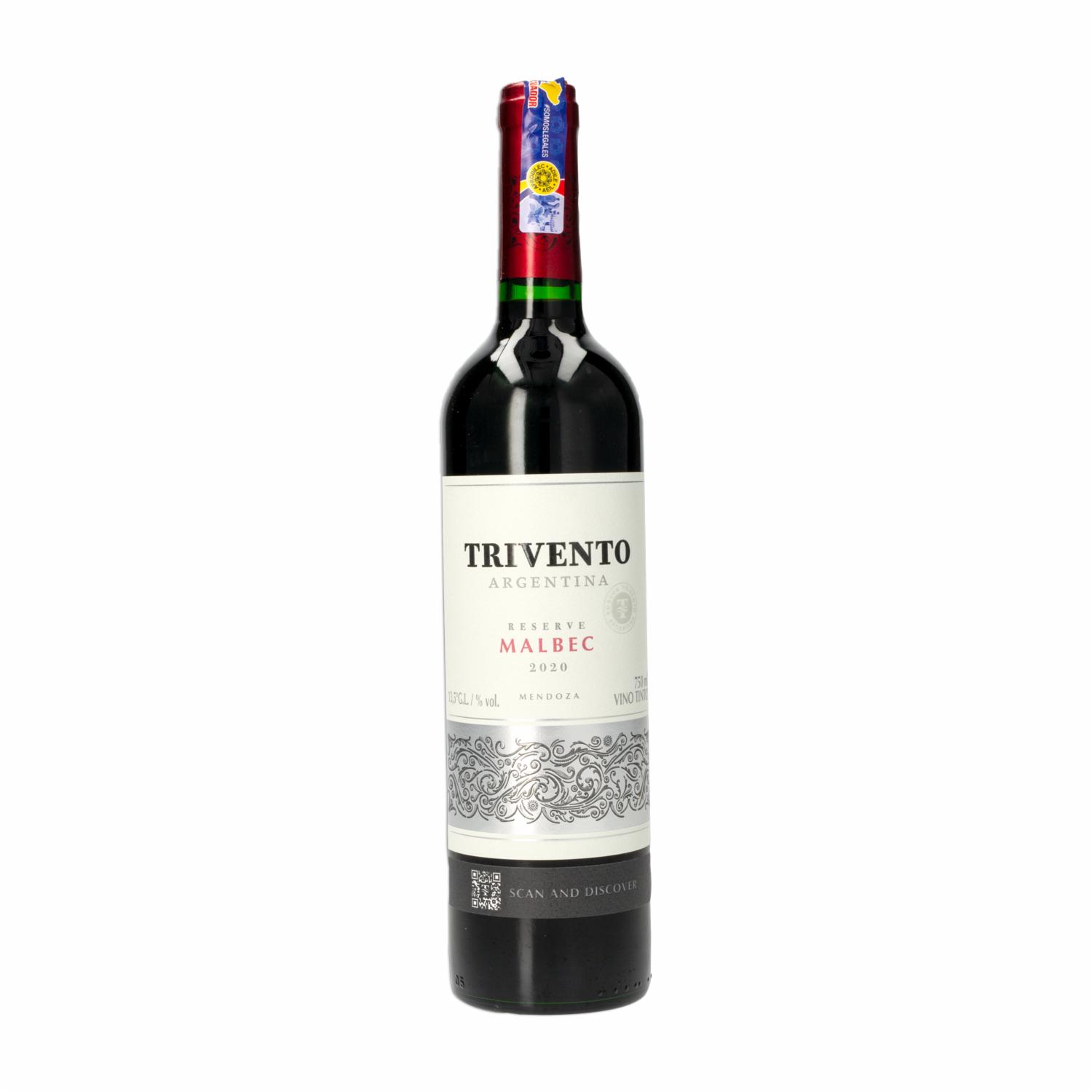 Vino Tinto Reserva Malbec Trivento 750 Ml