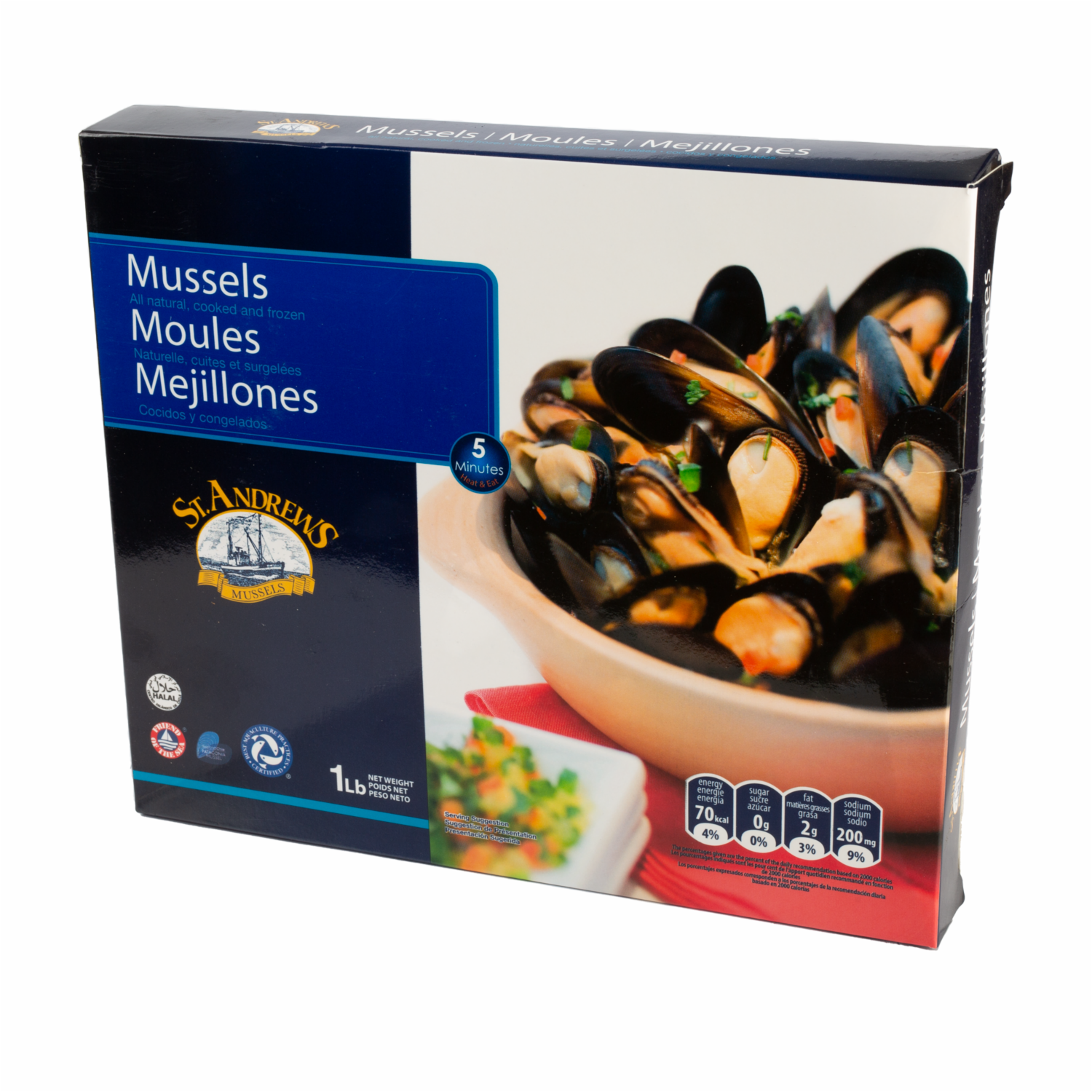 Mejillones Empacados ST. ANDREWS 454 G