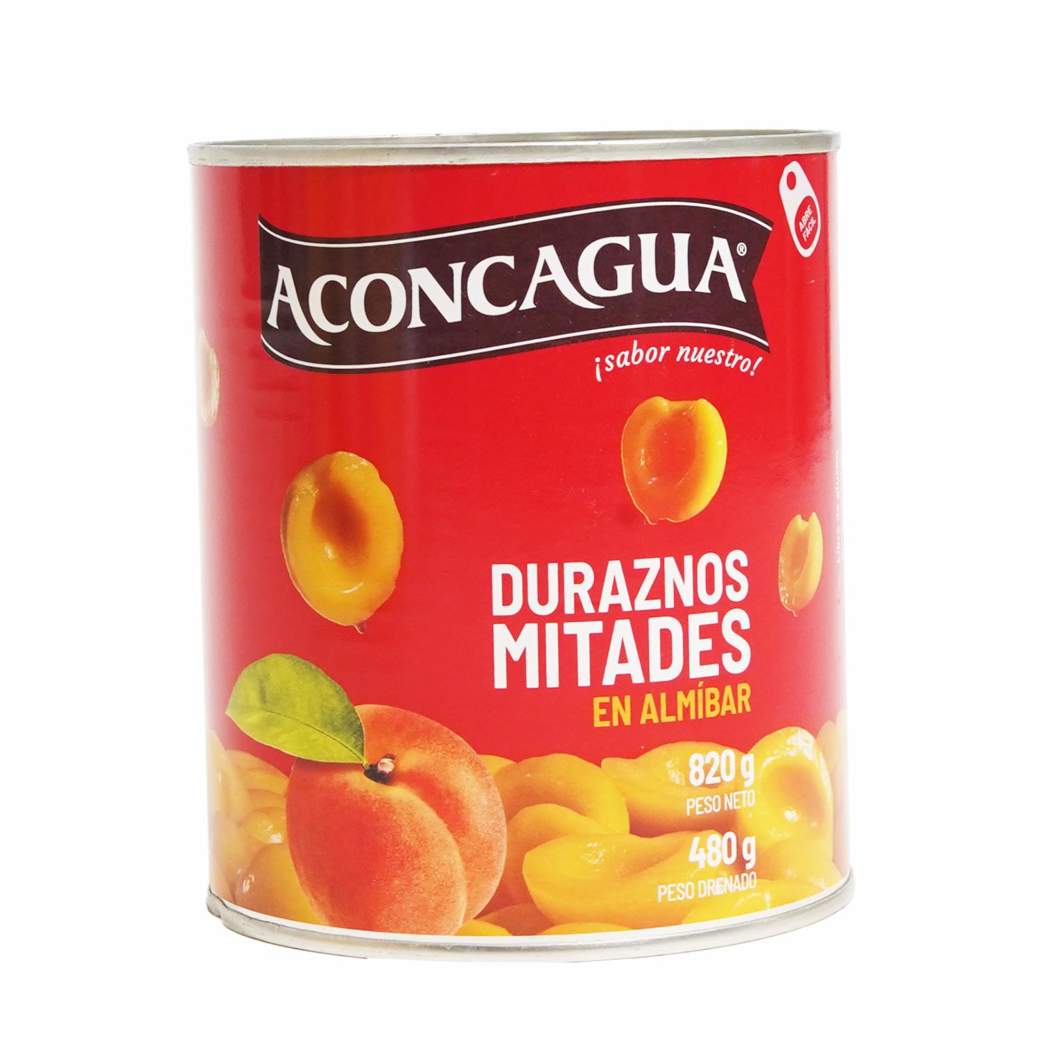 Duraznos En Almíbar Cortados En Mitades ACONCAGUA 820 G
