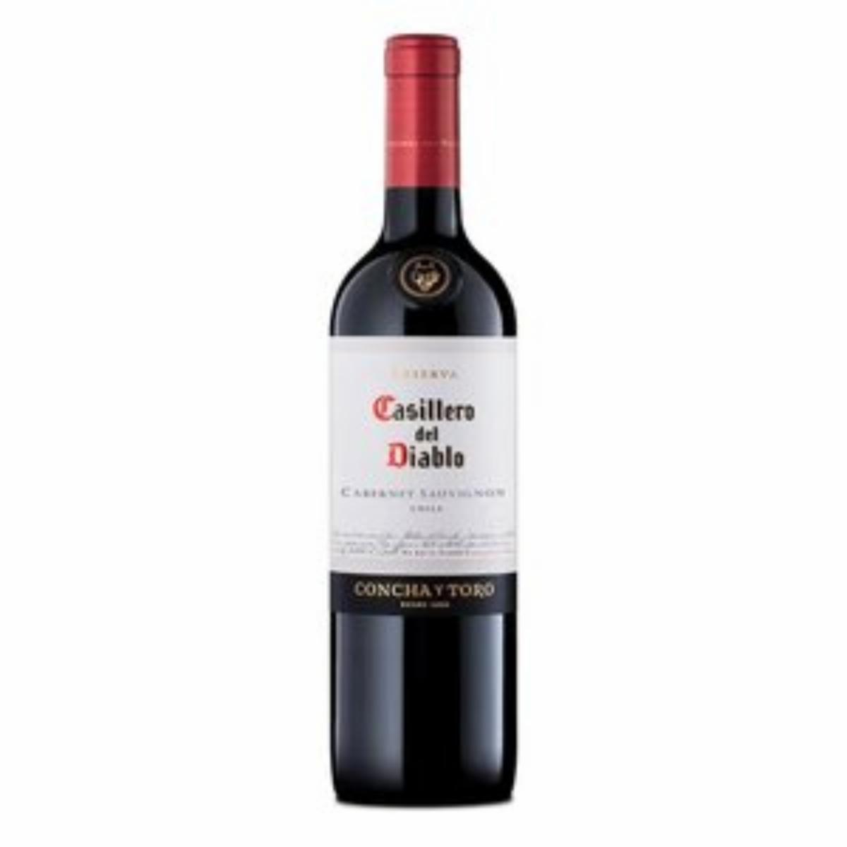 Vino Tinto Cabernet Sauvignon Casillero Del Diablo 375 Ml