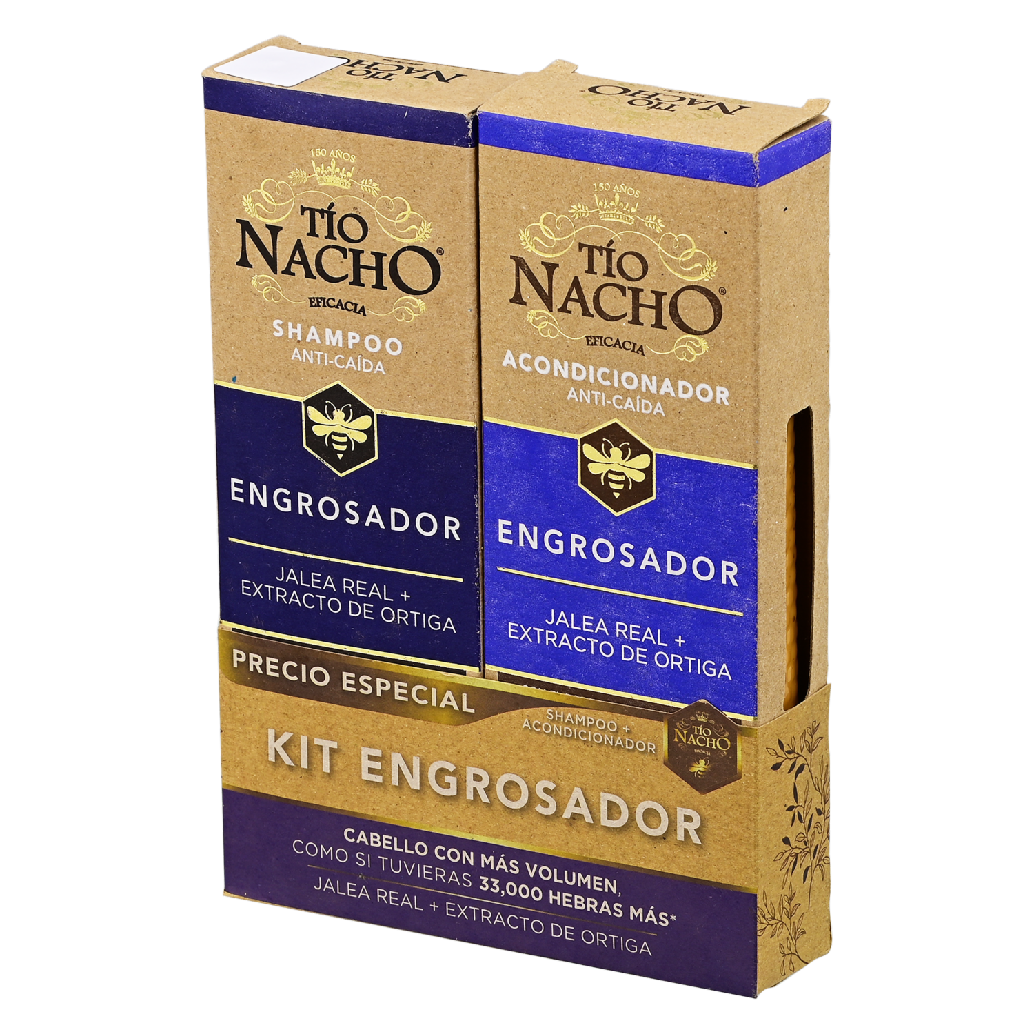 Shampoo Y Acondicionador Engrosador TÍO NACHO 850 Ml