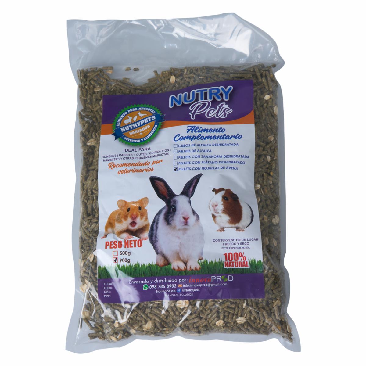 Alimento Para Roedores Con Hojuelas De Avena NUTRYPETS 900 G