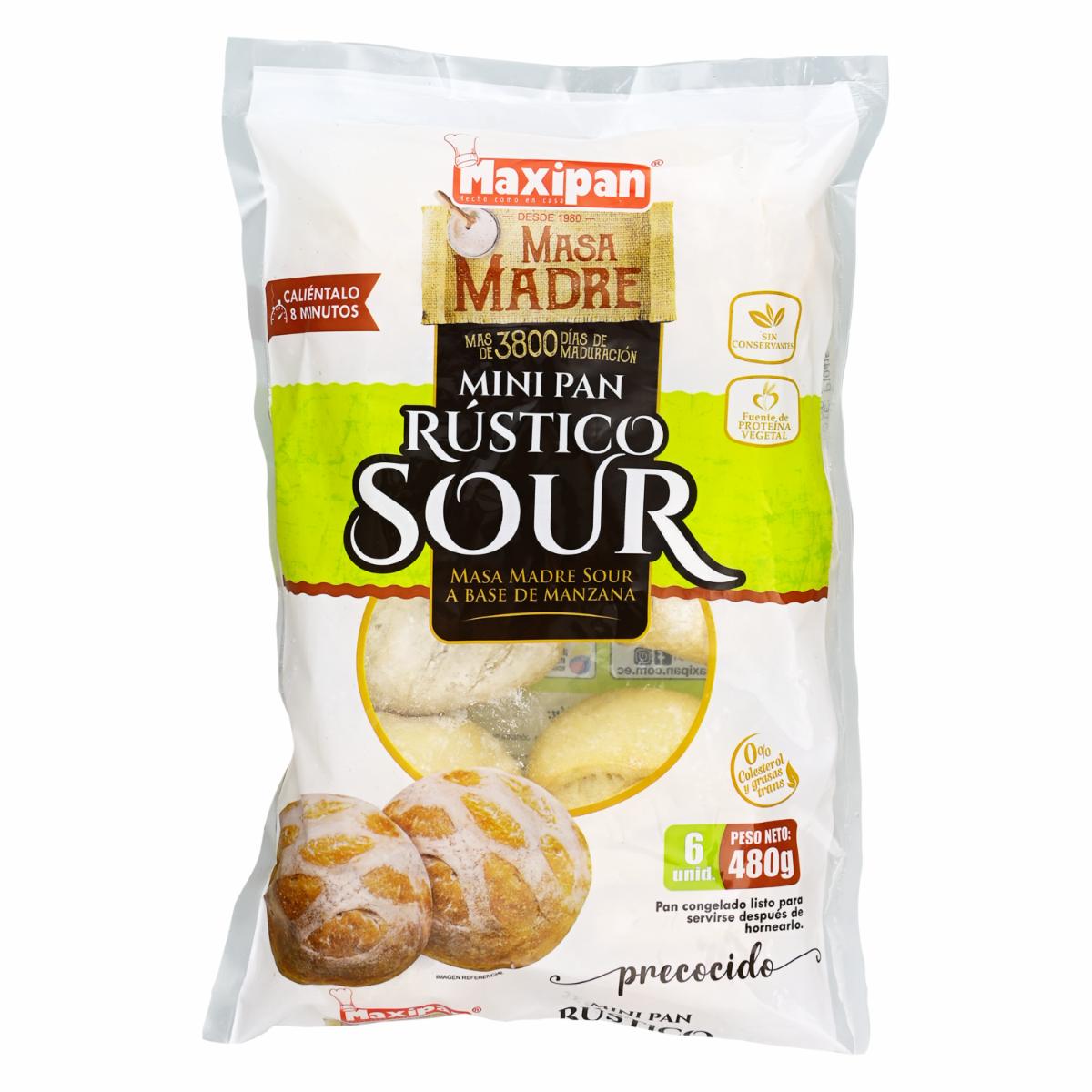 Mini Pan Rústico Sour MAXIPAN 480 G