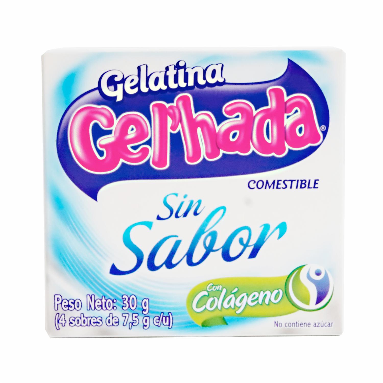 Gelatina En Polvo Sin Sabor Sin Azúcar GEL’HADA 30 G