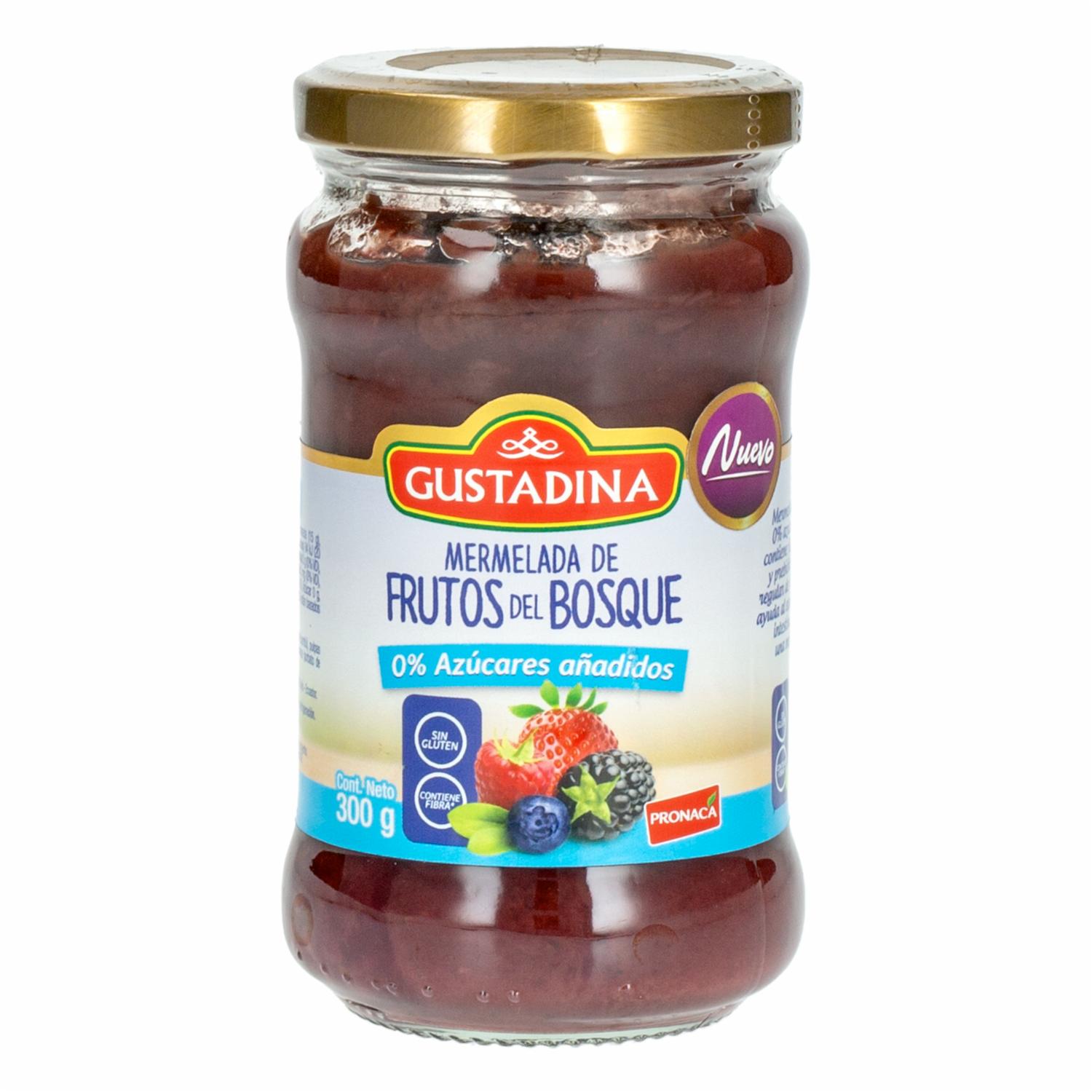 Mermelada Sin Azúcar Frutos Del Bosque GUSTADINA 300 G