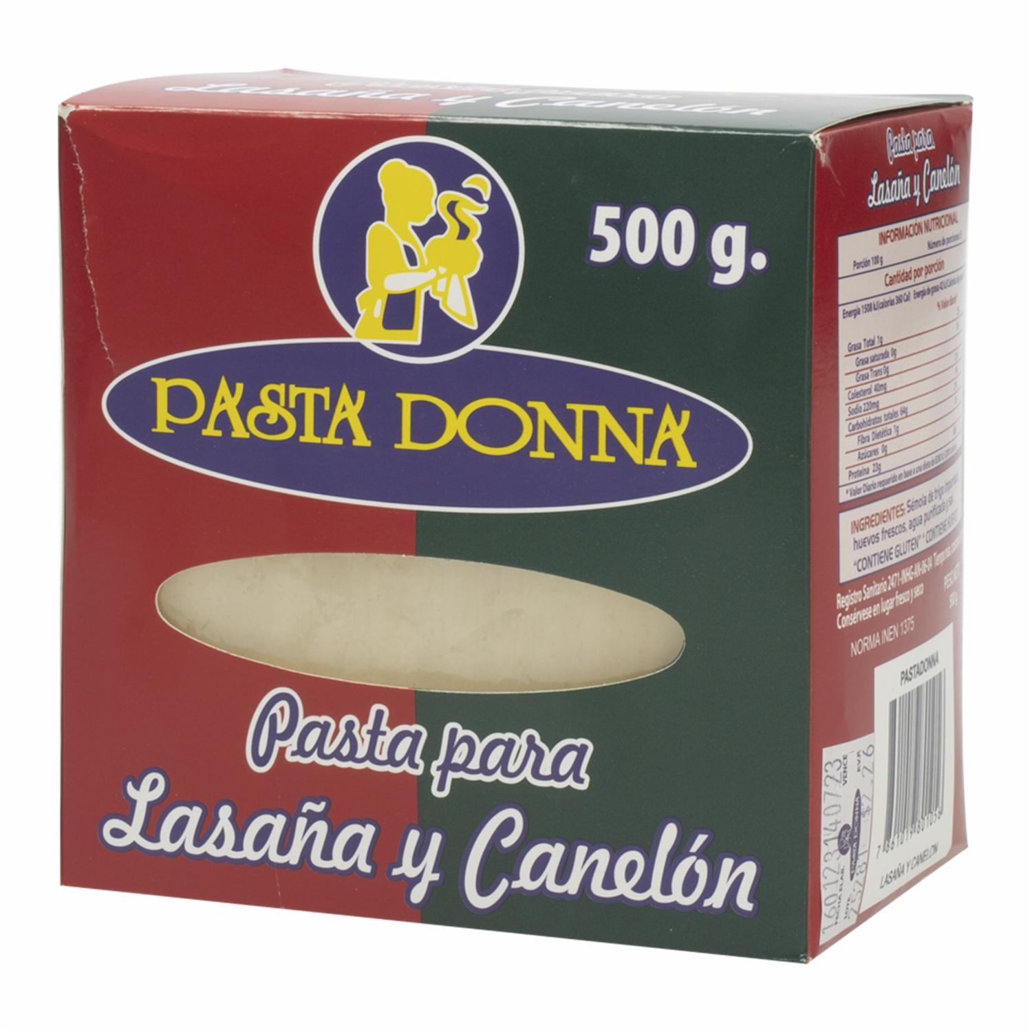 Lasaña Láminas PASTA DONNA 500 g