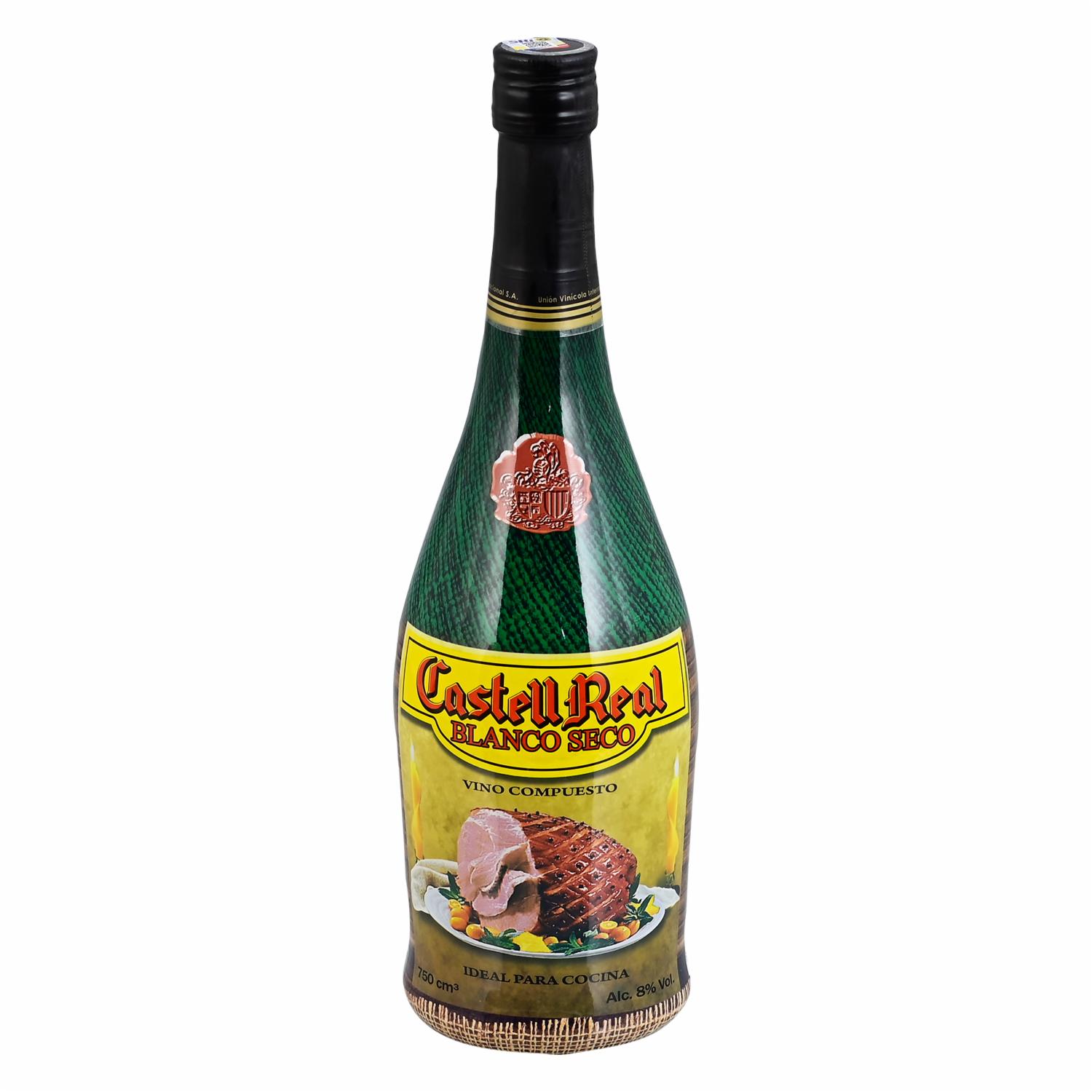 Vino Blanco Seco Para Cocinar Real Castell 750 Ml