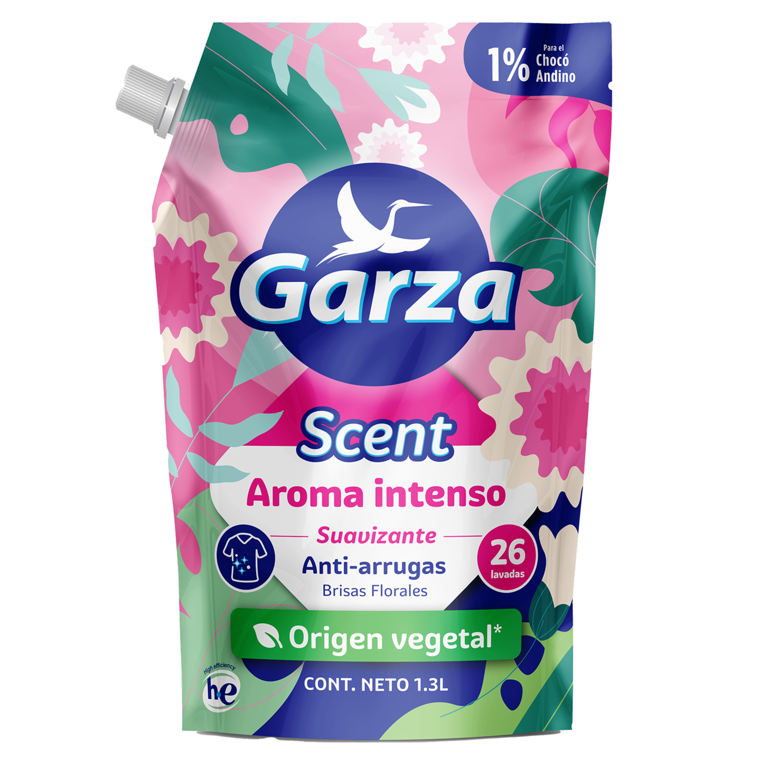Suavizante De Ropa Scent Brisas Florales GARZA 1300 Ml