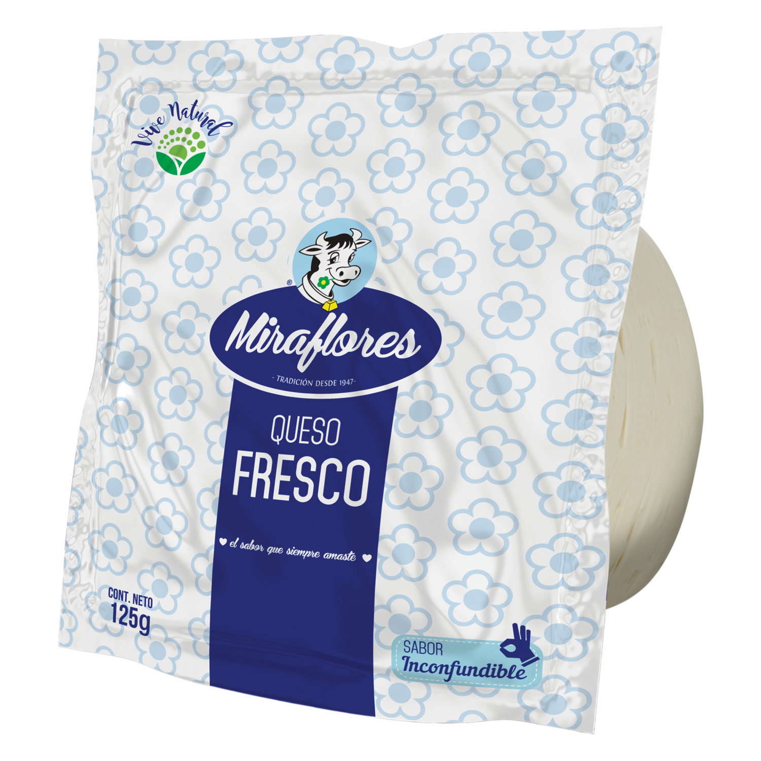Queso Fresco Tradicional MIRAFLORES 125 G